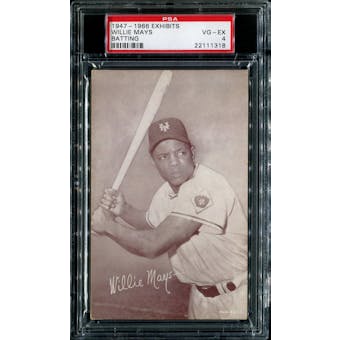1947-1966 Exhibits Baseball Willie Mays (Batting) PSA 4 (VG-EX) *1318