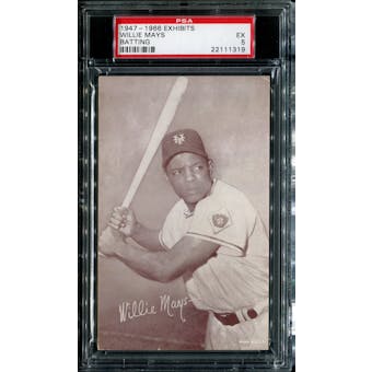 1947-1966 Exhibits Baseball Willie Mays (Batting) PSA 5 (EX) *1319