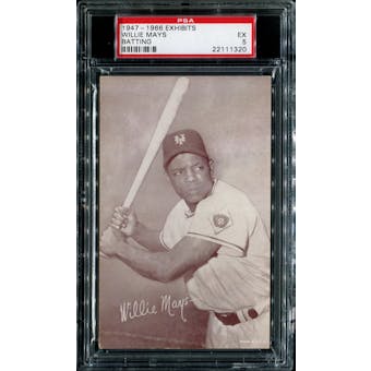 1947-1966 Exhibits Baseball Willie Mays (Batting) PSA 5 (EX) *1320