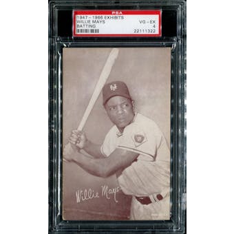 1947-1966 Exhibits Baseball Willie Mays (Batting) PSA 4 (VG-EX) *1322