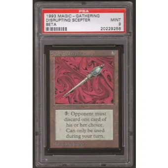 Magic the Gathering Beta Single Disrupting Scepter PSA 9