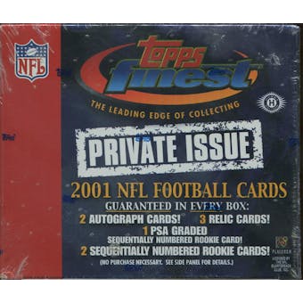 2001 Topps Finest Private Issue Football Hobby Box