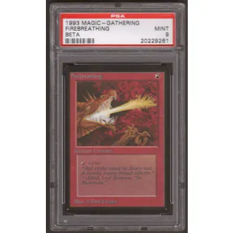 Magic the Gathering Beta Single Firebreathing PSA 9