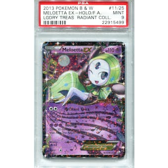 Pokemon Legendary Treasures Single Meloetta EX Full Art 11/25 - PSA 9 - *22915499*
