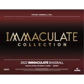 2022 Panini Immaculate Baseball Hobby 8-Box Case (Presell)