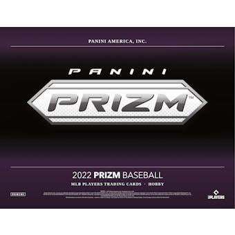 2022 Panini Prizm Baseball Hobby 12-Box Case (Presell)