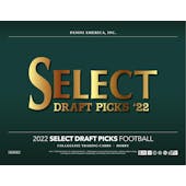 2022 Panini Select Draft Picks Football Hobby 12-Box Case (Presell)