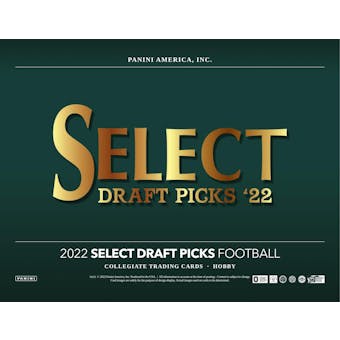2022 Panini Select Draft Picks Football Hobby 6-Box - DACW Live 18 Spot Random Pack Break #2