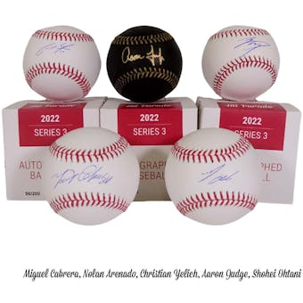 2022 Hit Parade Autographed Baseball - Hobby Box - Series 3 - Judge, Ohtani, Rivera & Acuna Jr.!