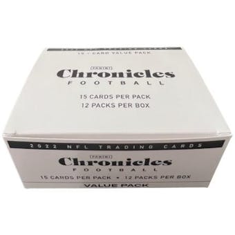 2022 Panini Chronicles Football Jumbo Value 12-Pack Box (Bronze Parallels!)