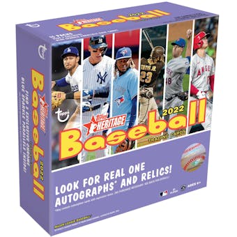 2022 Topps Heritage Baseball Mega Box (Blue Sparkle Parallels!)