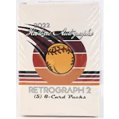 2022 Historic Autographs Retrograph 2 Baseball Hobby Box (Reed Buy)