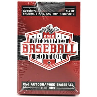 2022 Leaf Autographed Baseball Edition Hobby Box