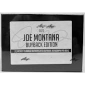 2022 Leaf Joe Montana Buyback Edition Football Hobby Box