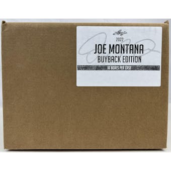 2022 Leaf Joe Montana Buyback Edition Football Hobby 10-Box Case