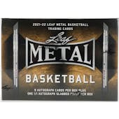 2021/22 Leaf Metal Basketball Hobby Jumbo Box