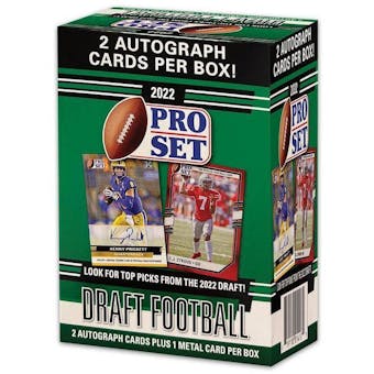 2022 Leaf Pro Set Draft Football Blaster Box