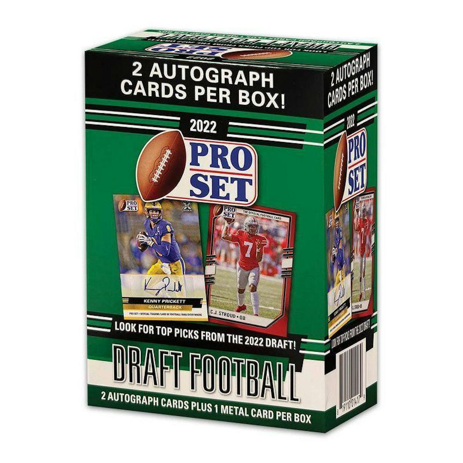 2022 Leaf Pro Set Draft Football Blaster Box DA Card World