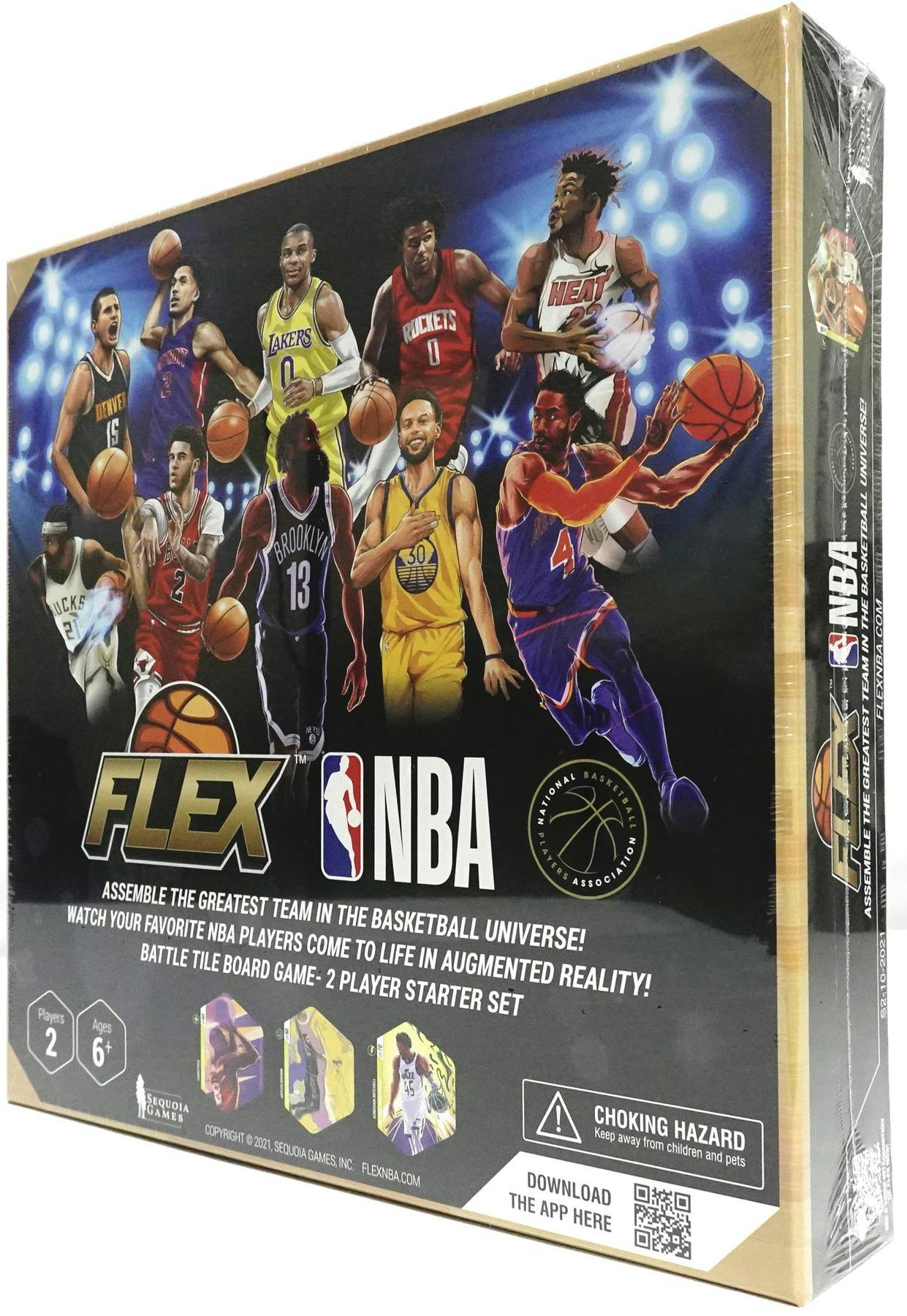 FLEX NBA TCG Game | Deluxe Series 2 Starter Set | Two-Player Board Game  with Collectible Player Tiles Featuring Real NBA Basketball Stars Like  Steph