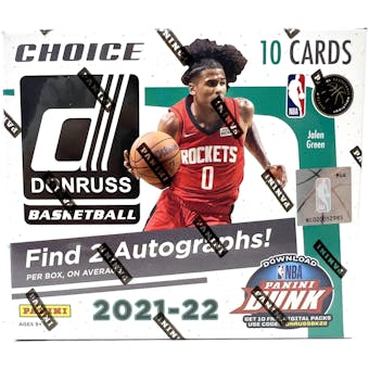 2021/22 Panini Donruss Basketball Choice Box