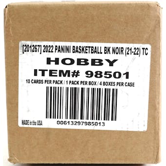 2021/22 Panini Noir Basketball Hobby 4-Box Case