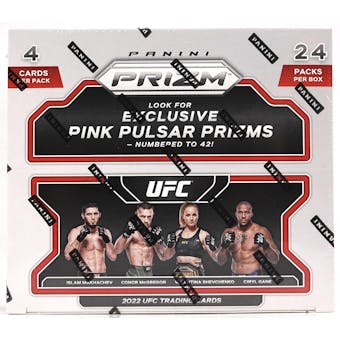 2022 Panini Prizm UFC Retail 24-Pack Box (Pink Pulsar Prizms!)