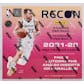 2021/22 Panini Recon Basketball Hobby 12-Box Case
