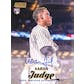 2022 Hit Parade Baseball The Rookies Edition Series 1 Hobby Box - Aaron Judge