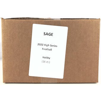 2022 Sage High Series Football Hobby 16-Box Case