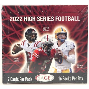 2022 Sage High Series Football Hobby Box
