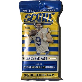 2022 Panini Score Football Jumbo Value Pack (Gold & Red Dots Parallels!)