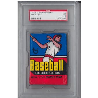 1977 Topps Baseball Wax Pack PSA 7 (NM)