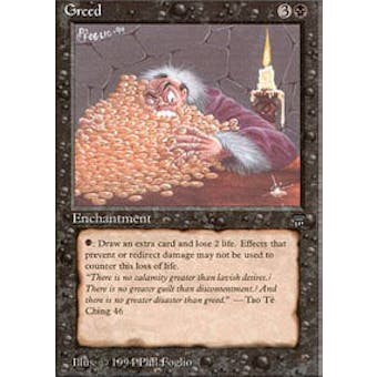 Magic the Gathering Legends Greed - MODERATE PLAY (MP)