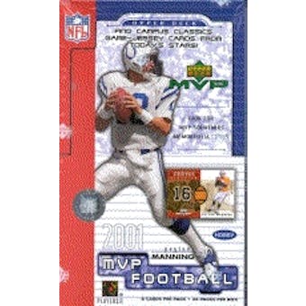 2001 Upper Deck MVP Football Hobby Box