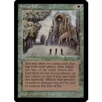 Magic the Gathering Legends Sylvan Library MODERATELY PLAYED (MP)
