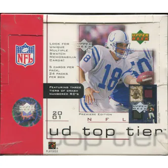 2001 Upper Deck Top Tier Football Hobby Box