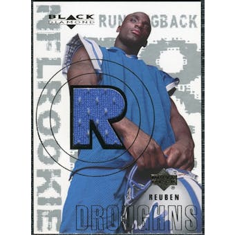2000 Upper Deck Black Diamond #161 Reuben Droughns RC Jersey