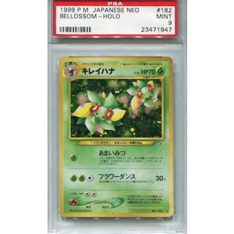 Pokemon Neo Single Bellossom Japanese - PSA 9 *23471947*