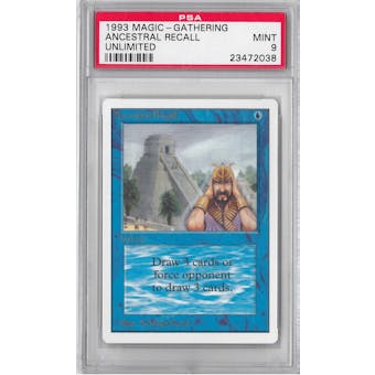 Magic the Gathering Unlimited Single Ancestral Recall - PSA 9 *23472038*
