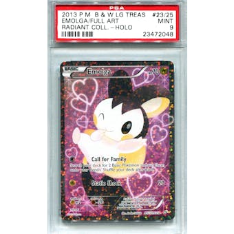 Pokemon Black & White Single Emolga Full Art - PSA 9 *23472048*
