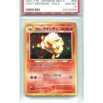 Pokemon Neo 4 Single Light Arcanine Japanese - PSA 10 *23472058*