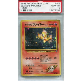 Pokemon Gym Single Blaine's Moltres Japanese - PSA 10 *23472151*