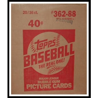 1988 Topps Baseball Wax 20-Box Case