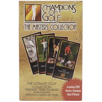 1998 Grand Slam Ventures Golf The Masters Collection Set (Gold Box) Tiger !
