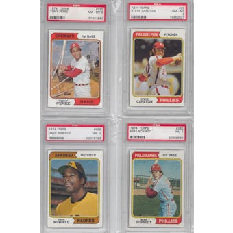 1974 Topps Baseball Complete Set (NM / NM-MT) With 6 PSA Graded