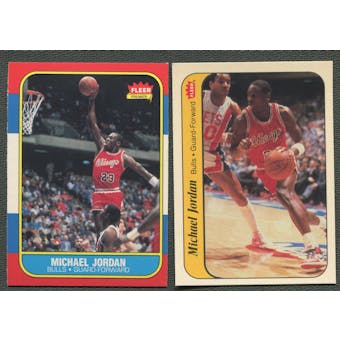 1986/87 Fleer Basketball Complete Set w/Stickers NM
