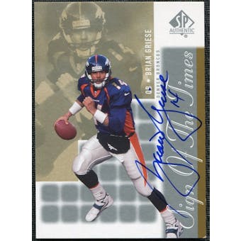 2000 Upper Deck SP Authentic Sign of the Times #BG Brian Griese Autograph