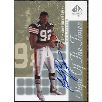 2000 Upper Deck SP Authentic Sign of the Times #CO Courtney Brown Autograph