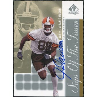 2000 Upper Deck SP Authentic Sign of the Times #JD JaJuan Dawson Autograph