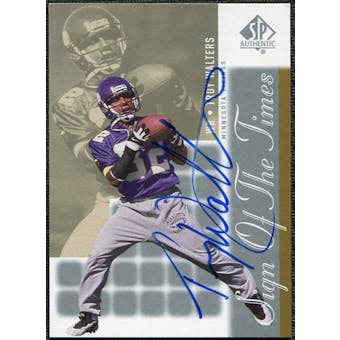 2000 Upper Deck SP Authentic Sign of the Times #TW Troy Walters Autograph